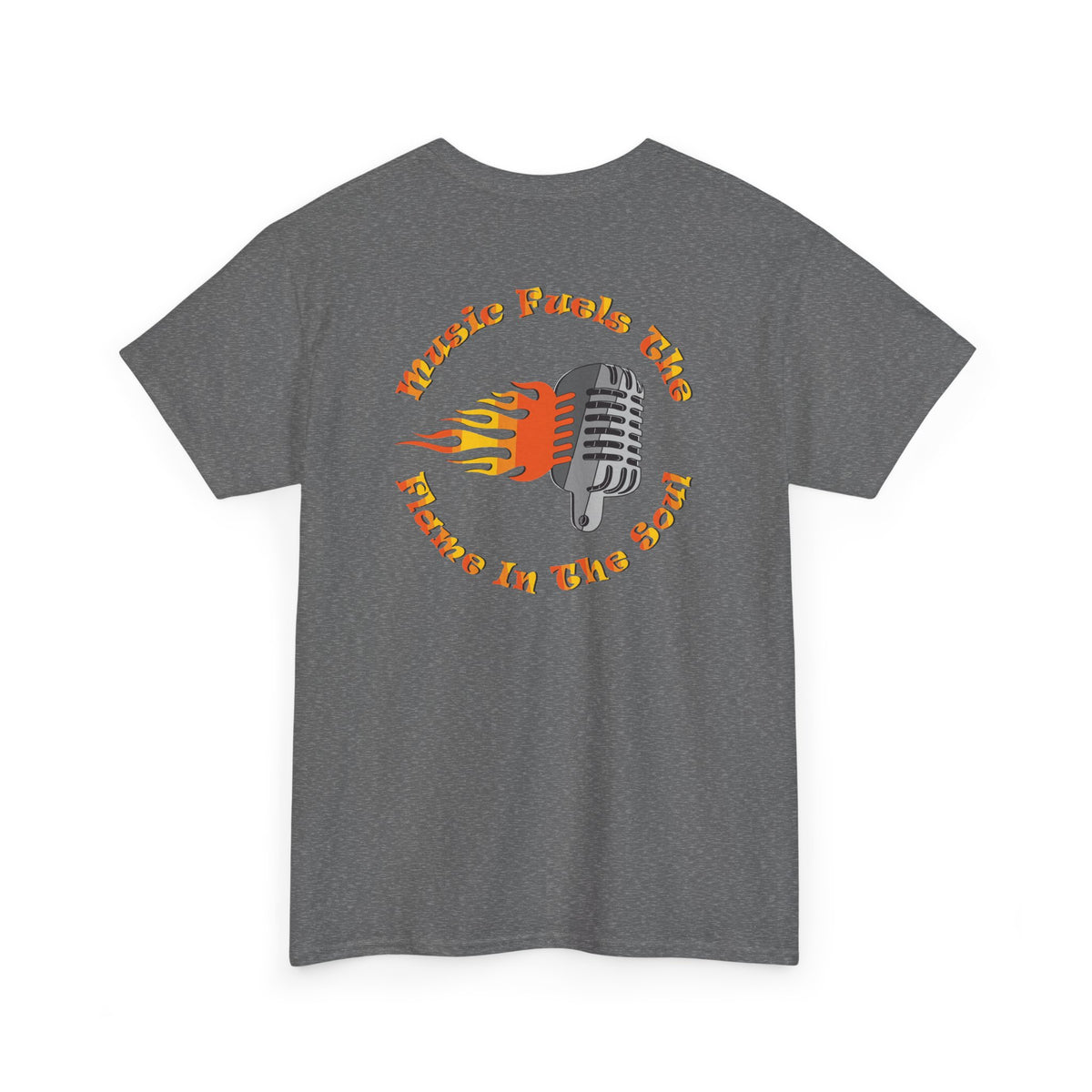 Music Fuels the Flame Graphic Tee - Perfect for Music Lovers and Concert Goers