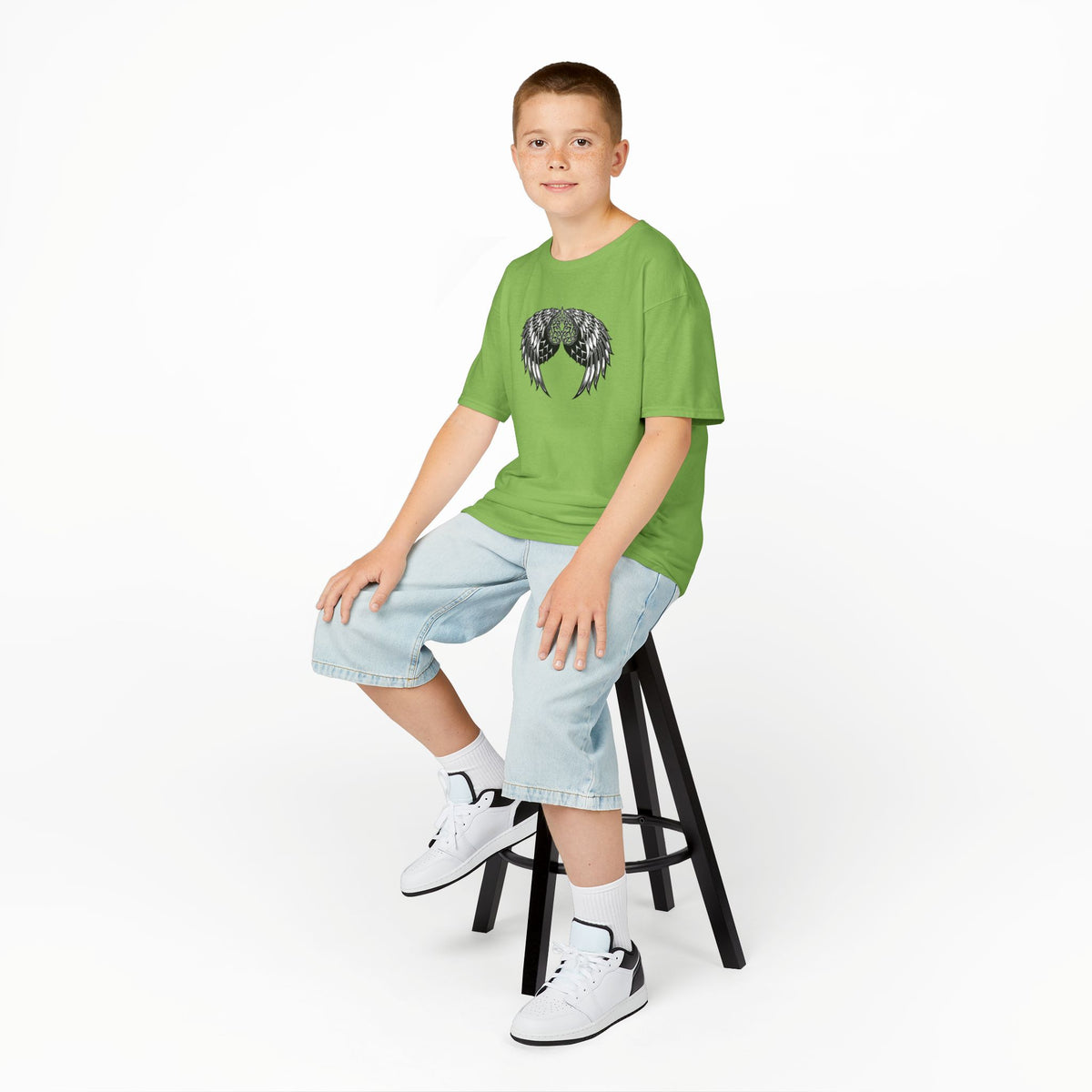 Kids Celtic Heart with Angel Wings Tee