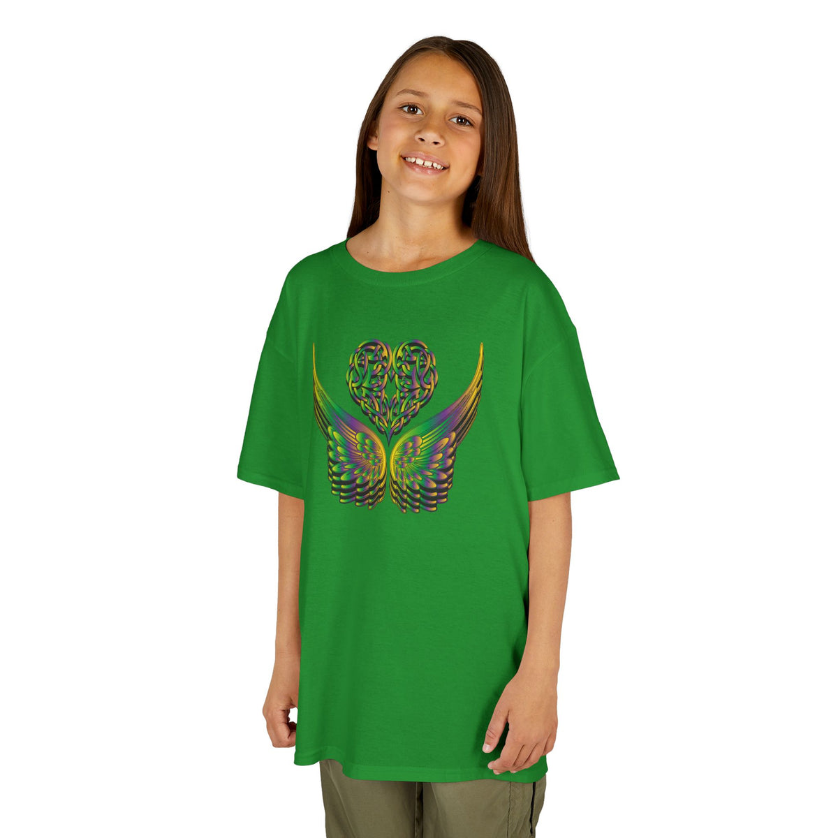 Kids Ethereal Heart and Wings Tee Perfect for Nature Lovers