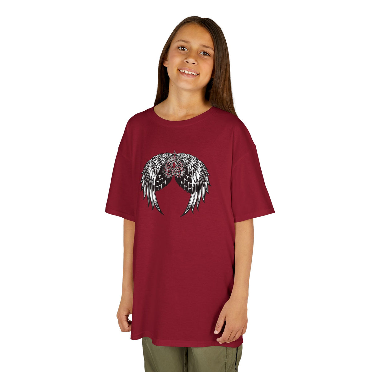 Kids Celtic Heart with Angel Wings Tee