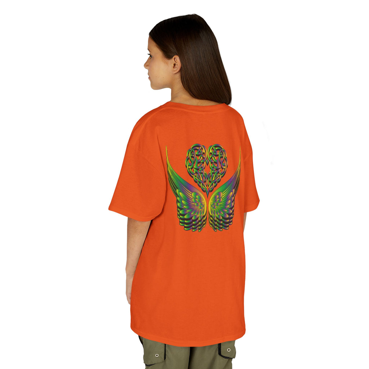 Kids Ethereal Heart and Wings Tee Perfect for Nature Lovers
