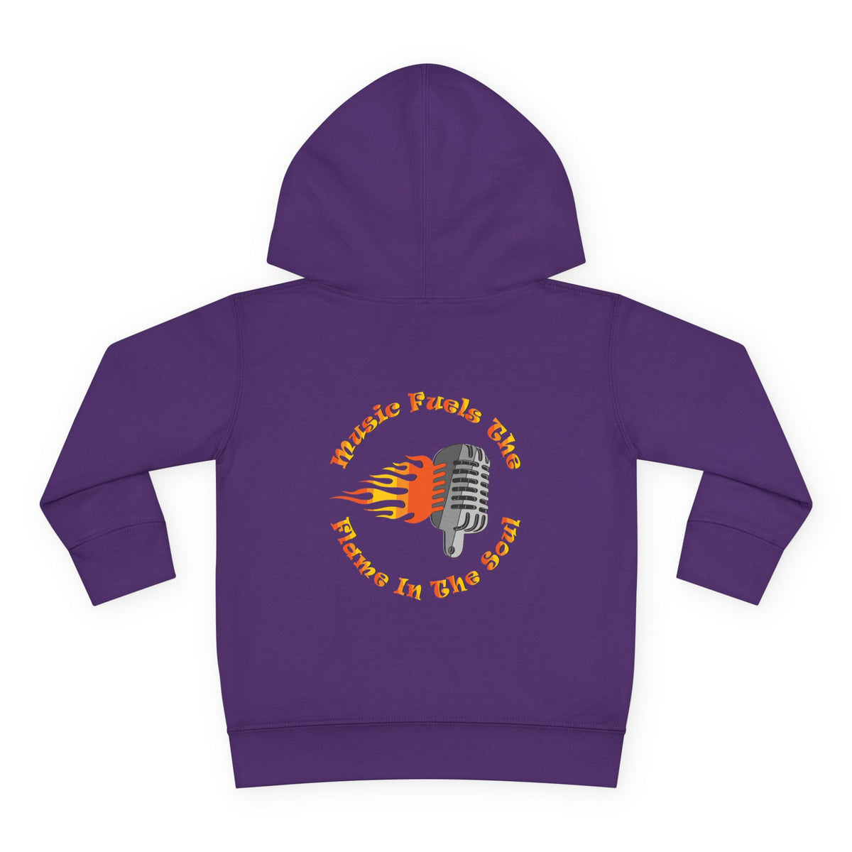 Toddler Retro Microphone Flame Graphic Tee Perfect for Young Musicians
