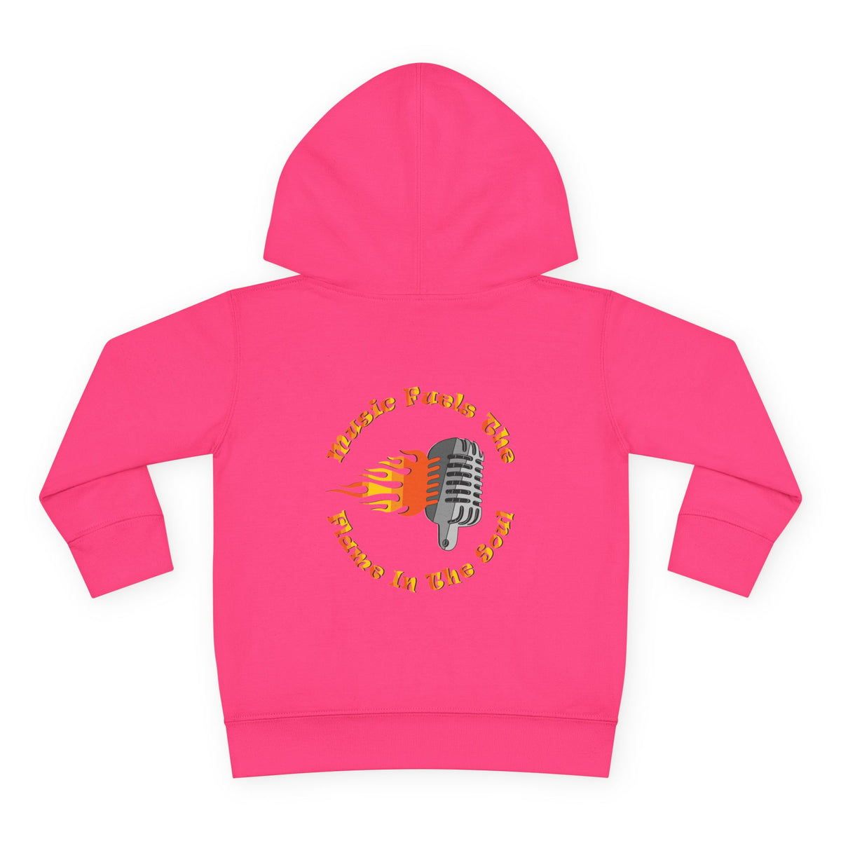 Toddler Retro Microphone Flame Graphic Tee Perfect for Young Musicians