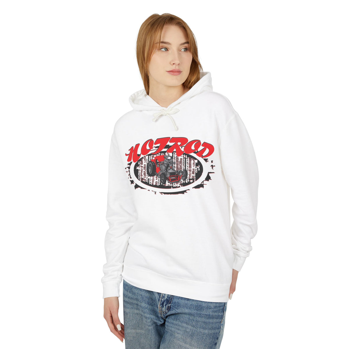 Retro Hotrod Hoodie for Classic Car Enthusiasts - Light Blend Sweatshirt