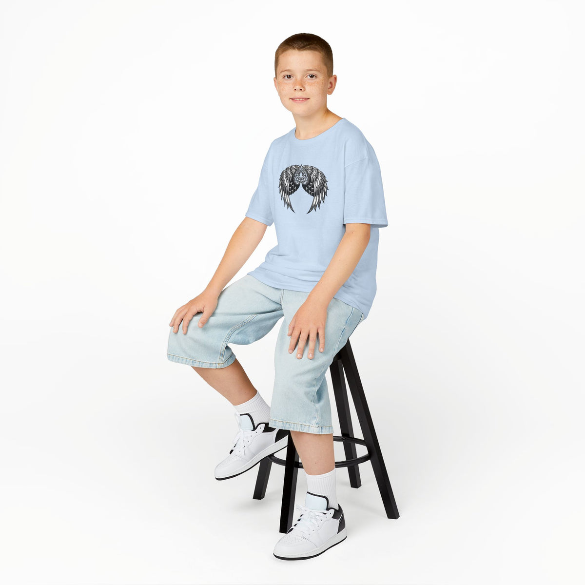 Kids Celtic Heart with Angel Wings Tee