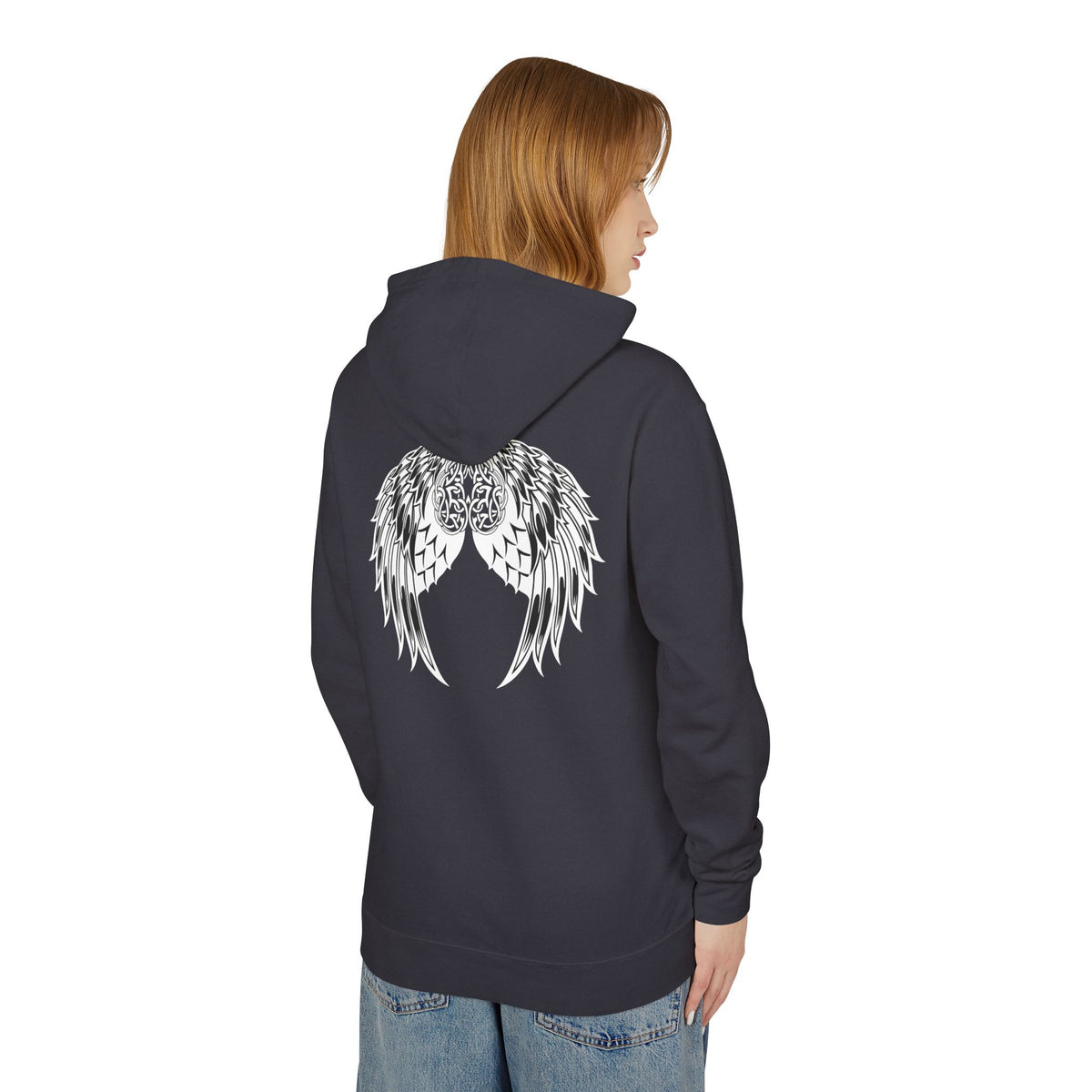 Celtic Heart and Angel Wings Hoodie - Lightweight™