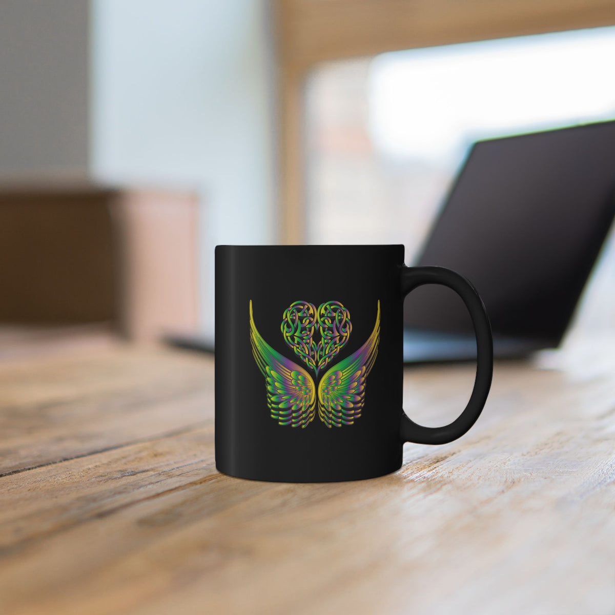 Ethereal Heart and Wings Coffee Mug