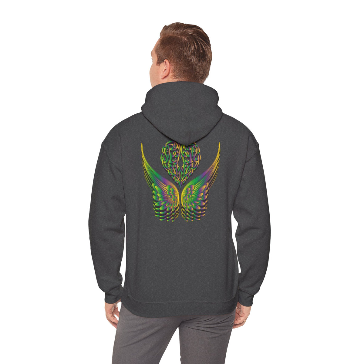 Ethereal Heart and Wings Hoodie - Heavy Blend™