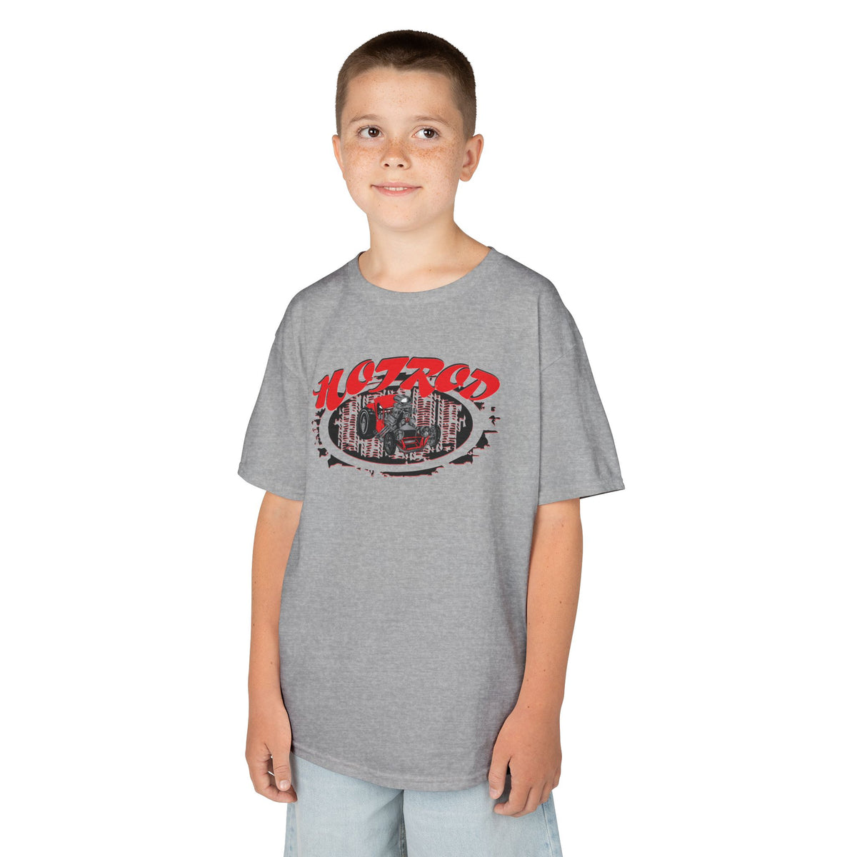 Kids Retro Hotrod Graphic Tee for Young Motorheads