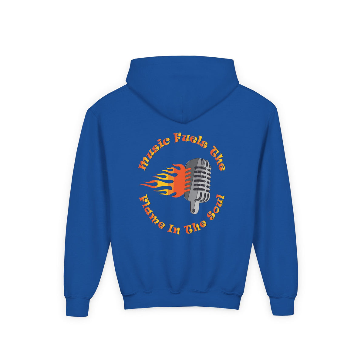 Youth Music-Themed Hoodie - 'Music Fuels The Flame in The Soul'