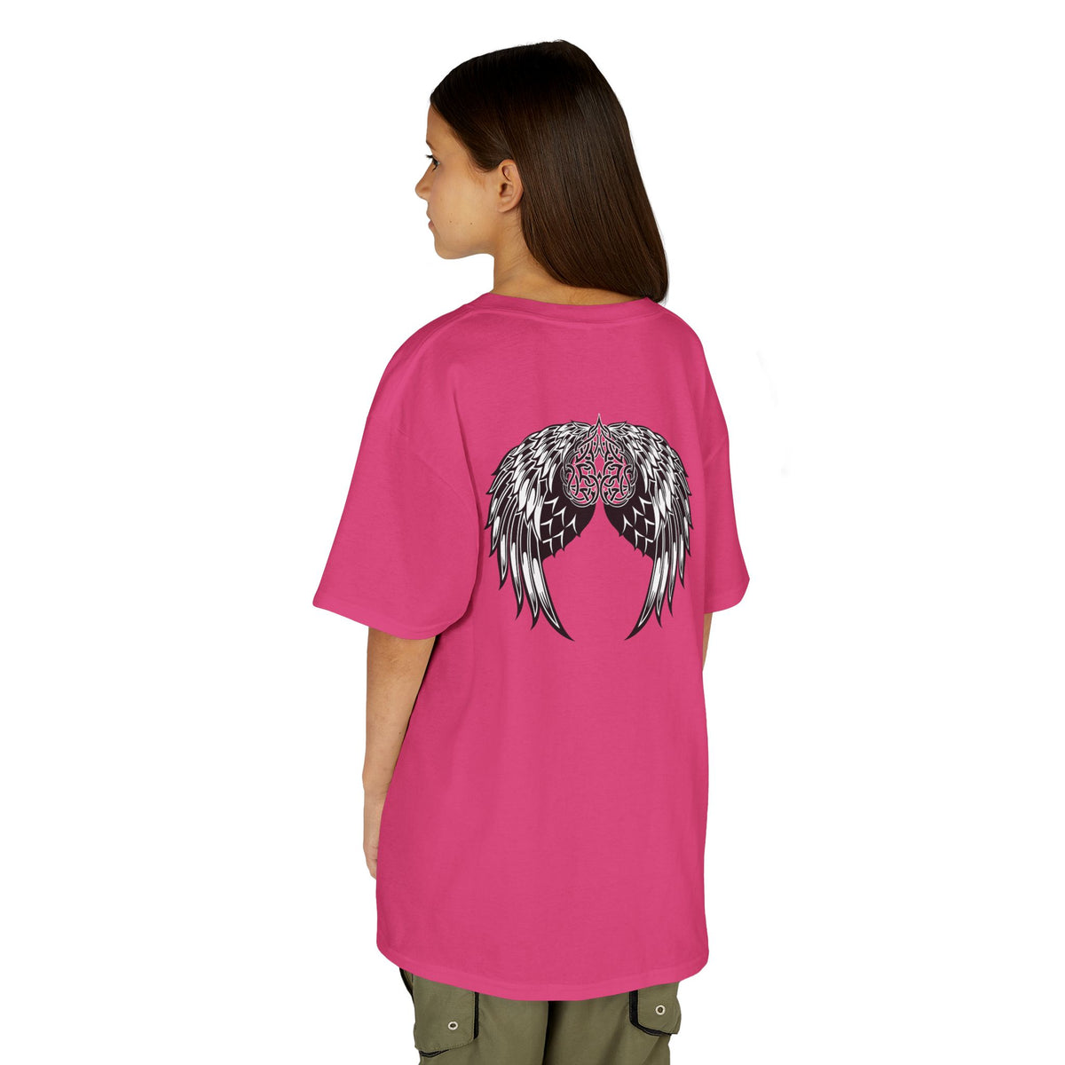 Kids Celtic Heart with Angel Wings Tee
