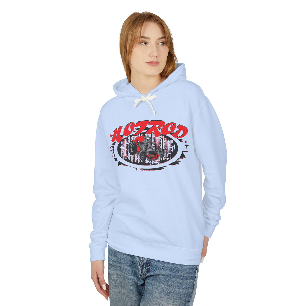 Retro Hotrod Hoodie for Classic Car Enthusiasts - Light Blend Sweatshirt