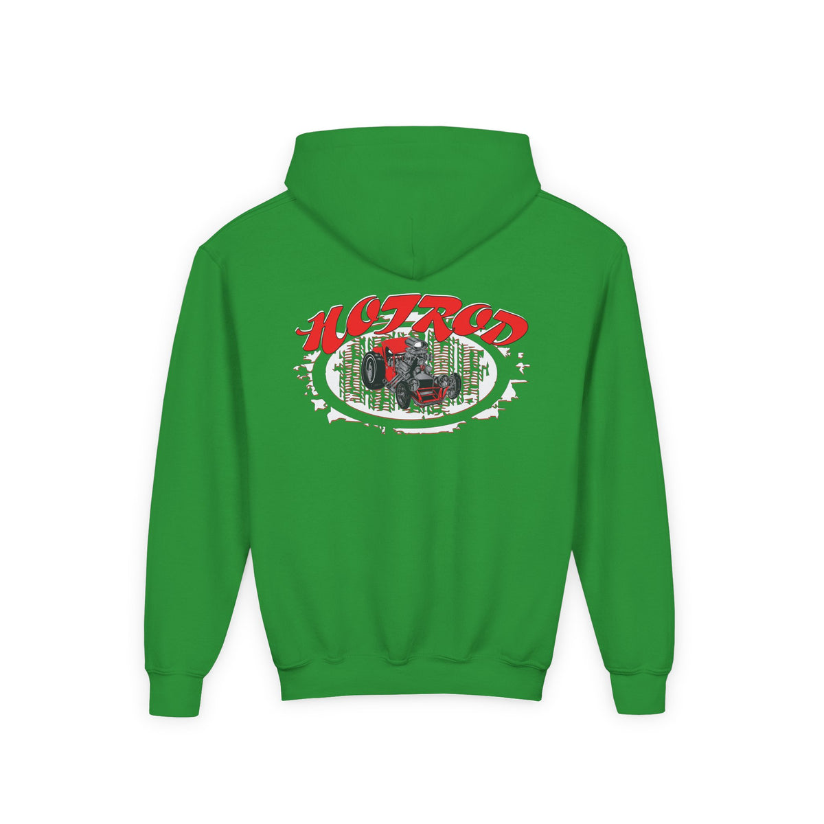 Youth Heavy Blend Hooded Sweatshirt - Hot Rod Graphic Sweatshirt for Car Lovers