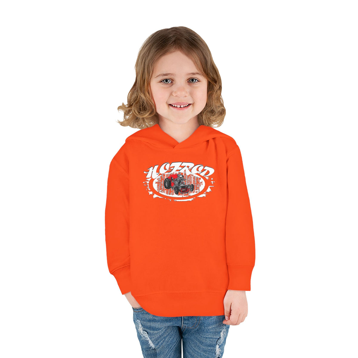 Toddler Retro Hotrod Graphic Hoodie for Young Motorheads