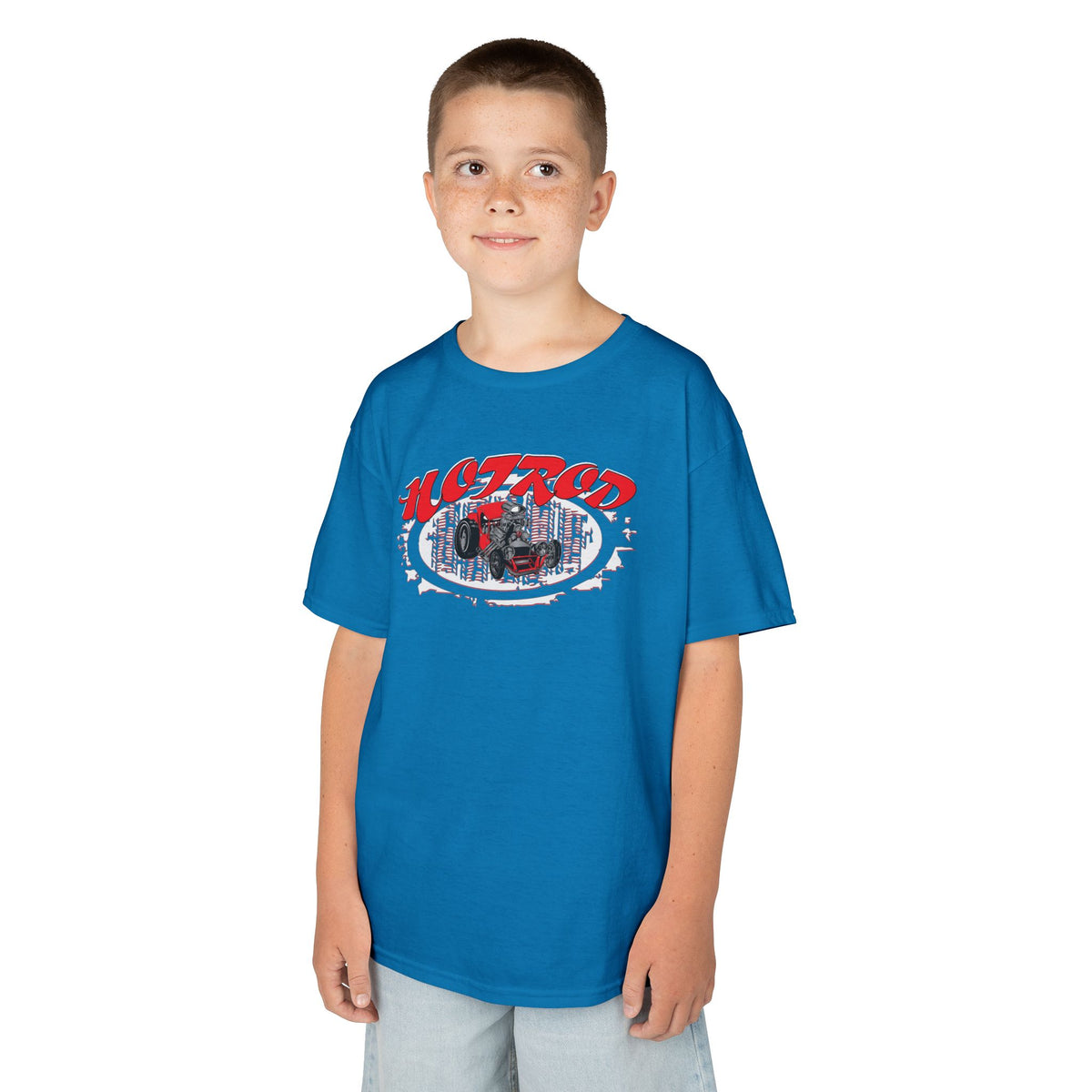 Kids Retro Hotrod Graphic Tee for Young Motorheads
