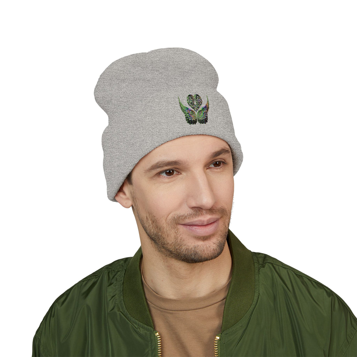 Ethereal Heart and Wings Beanie