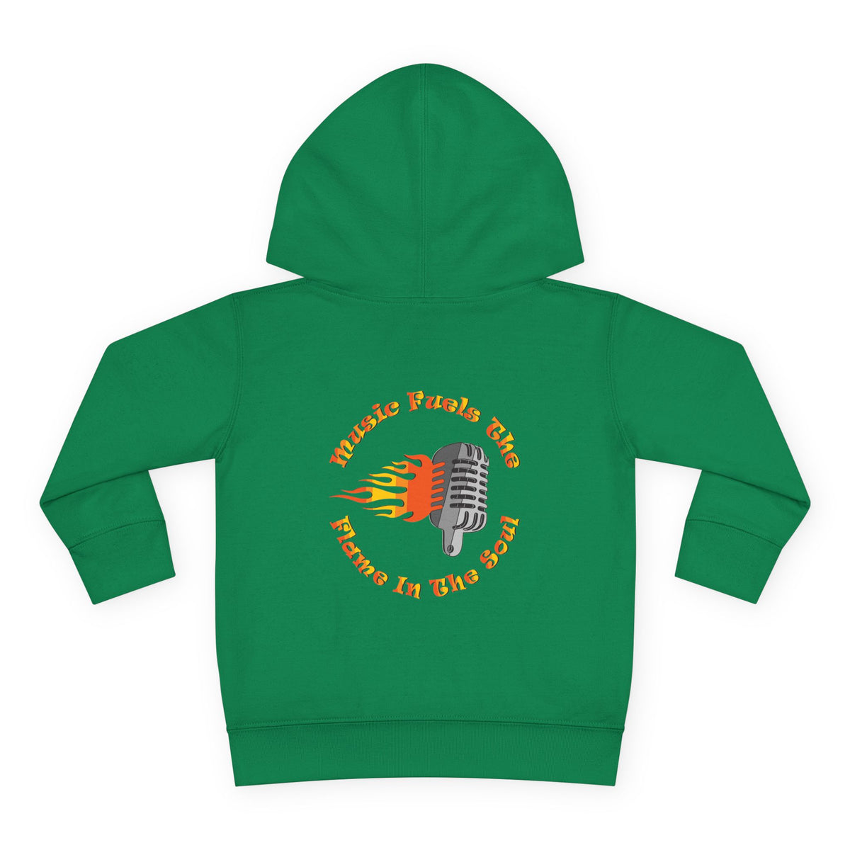 Toddler Retro Microphone Flame Graphic Tee Perfect for Young Musicians