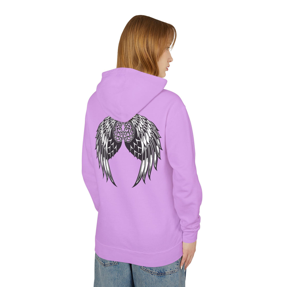 Celtic Heart and Angel Wings Hoodie - Lightweight™