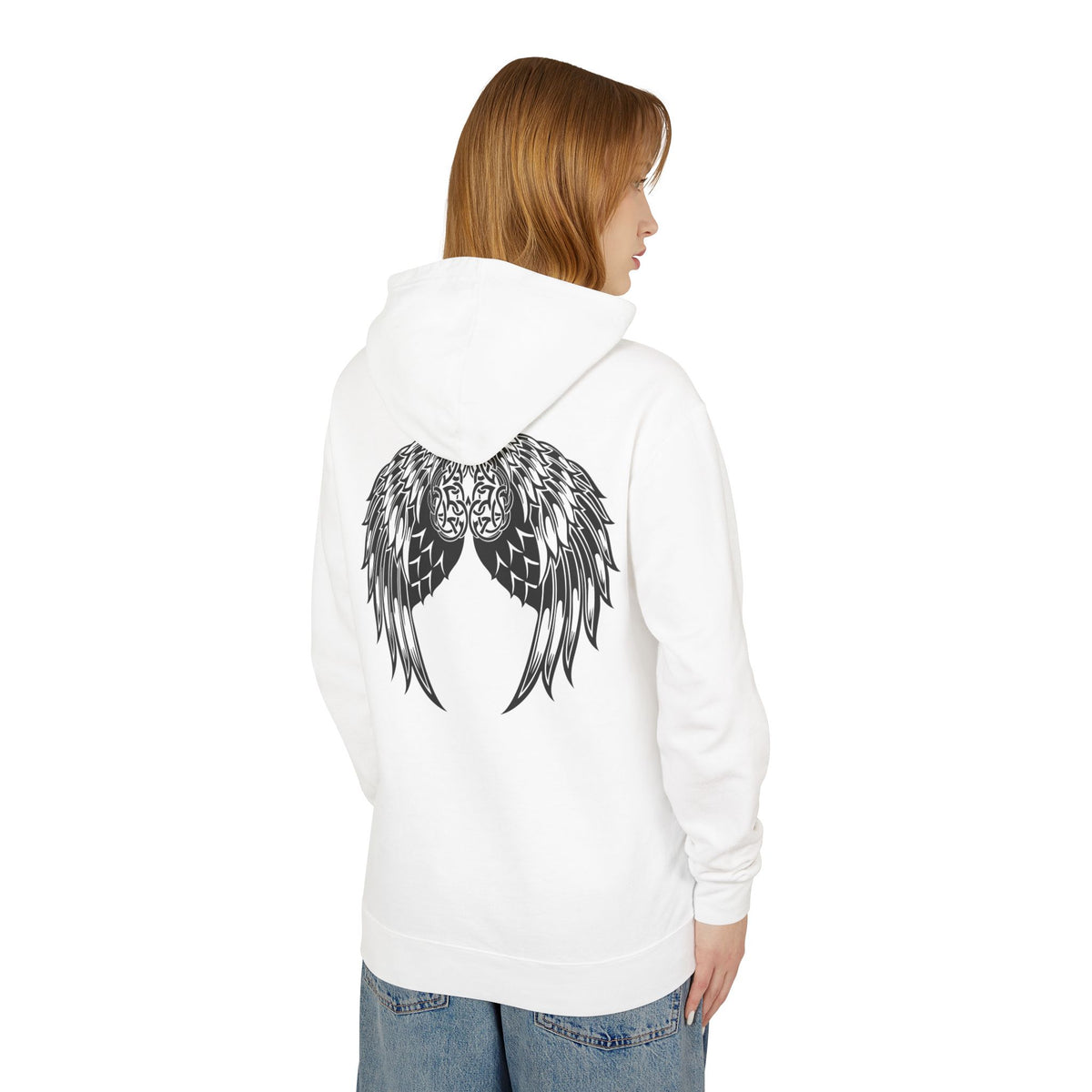 Celtic Heart and Angel Wings Hoodie - Lightweight™