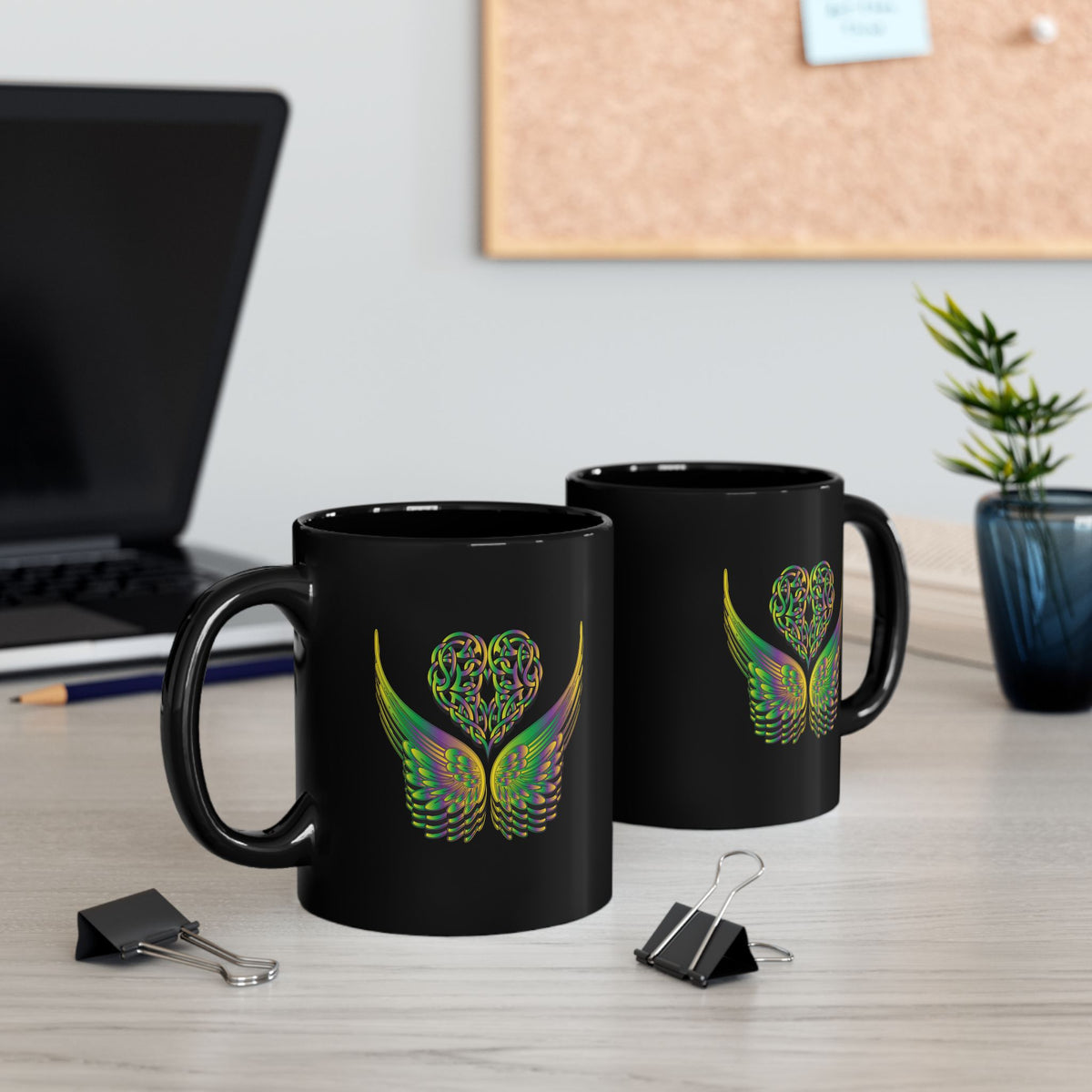 Ethereal Heart and Wings Coffee Mug