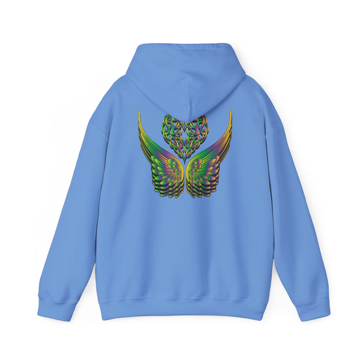 Ethereal Heart and Wings Hoodie for Nature Lovers - Heavy Blend™