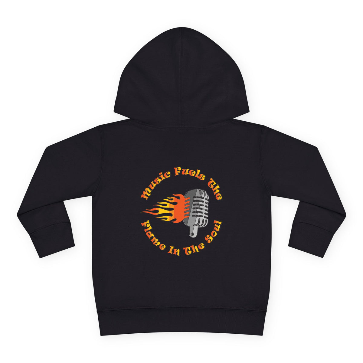 Toddler Retro Microphone Flame Graphic Tee Perfect for Young Musicians