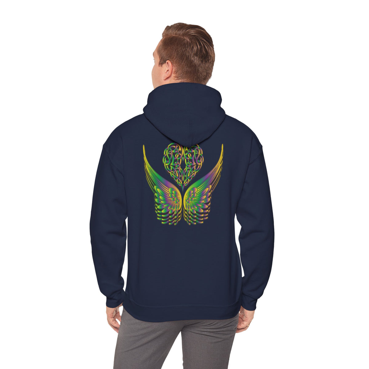 Ethereal Heart and Wings Hoodie - Heavy Blend™