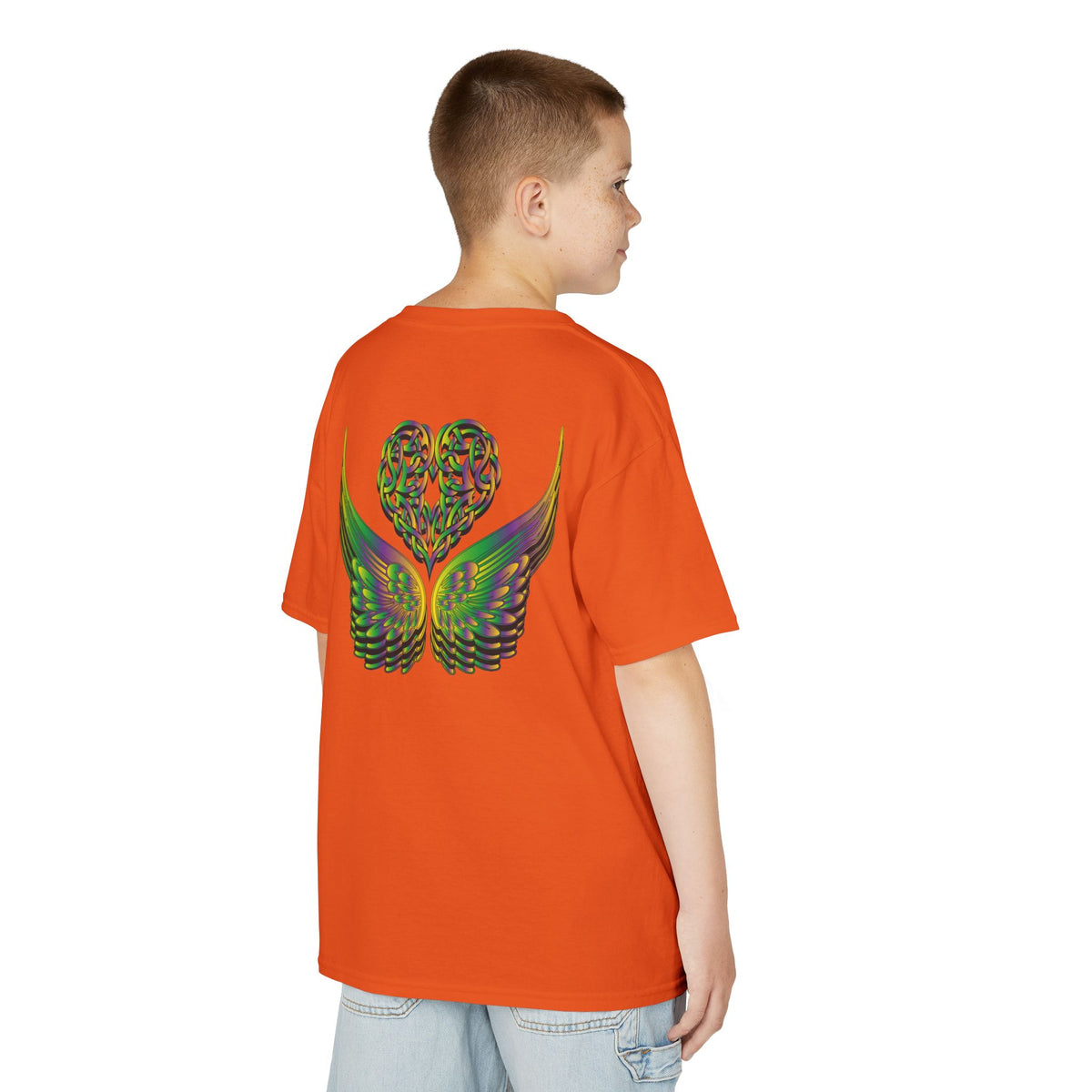 Kids Ethereal Heart and Wings Tee Perfect for Nature Lovers
