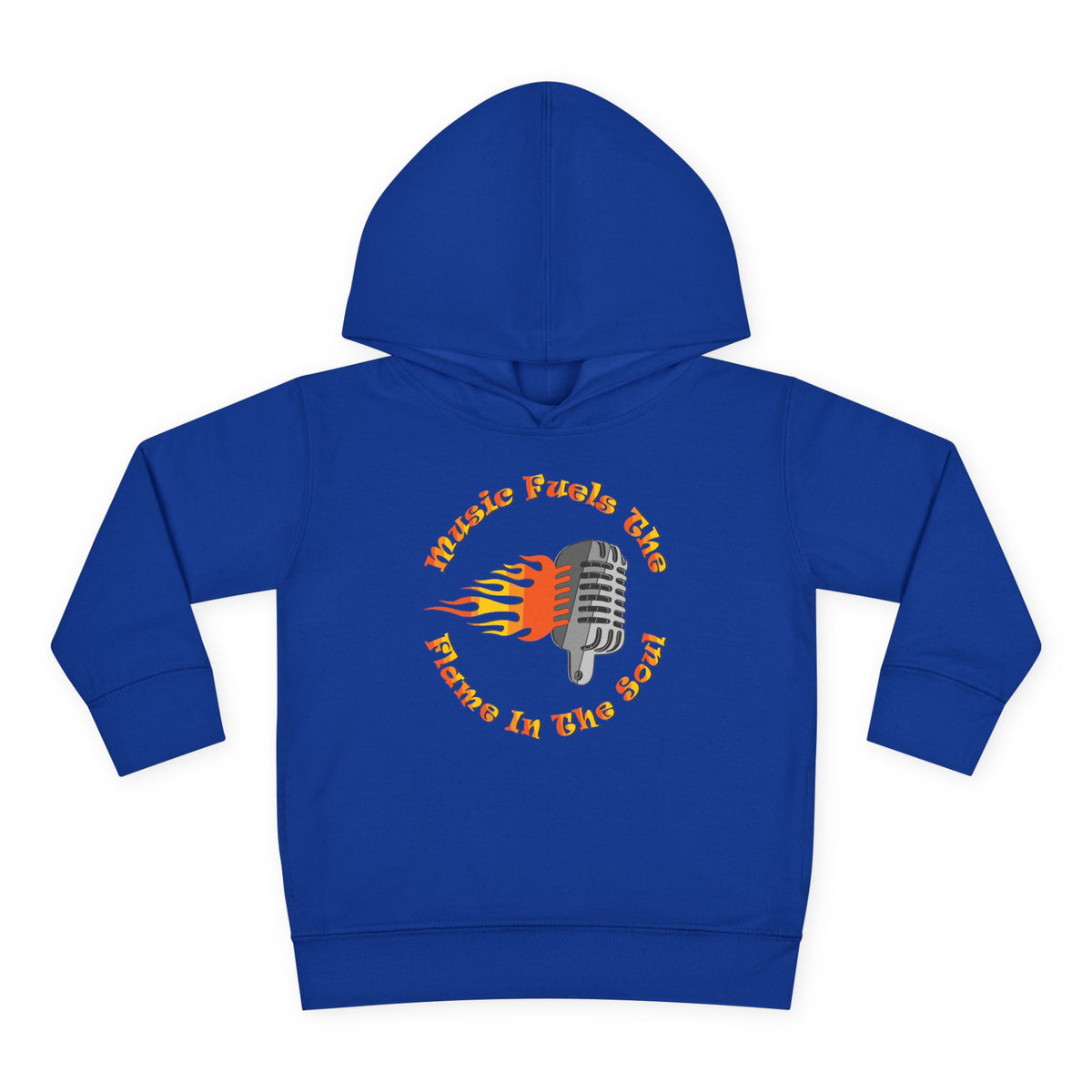 Toddler Retro Microphone Flame Graphic Tee Perfect for Young Musicians