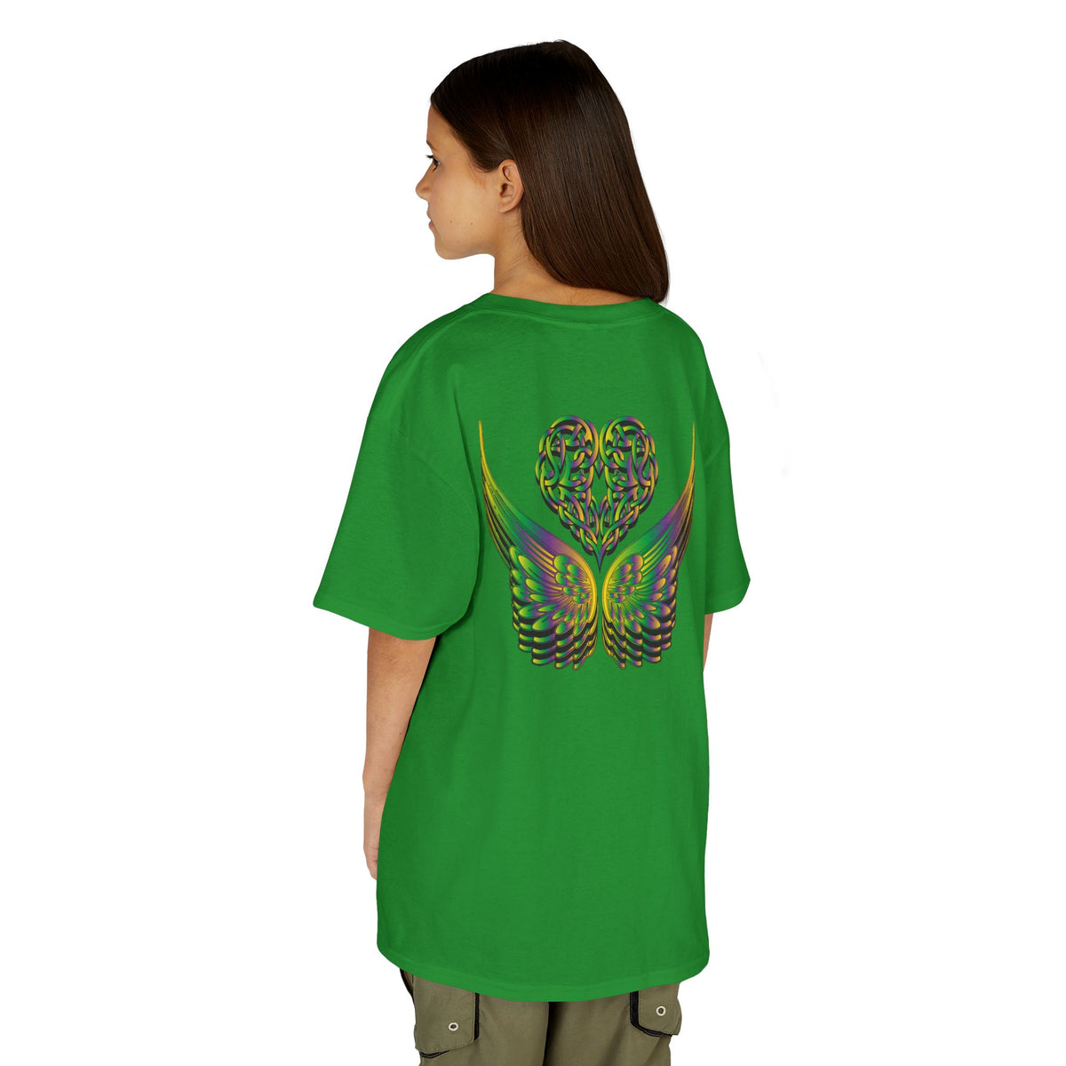 Kids Ethereal Heart and Wings Tee Perfect for Nature Lovers