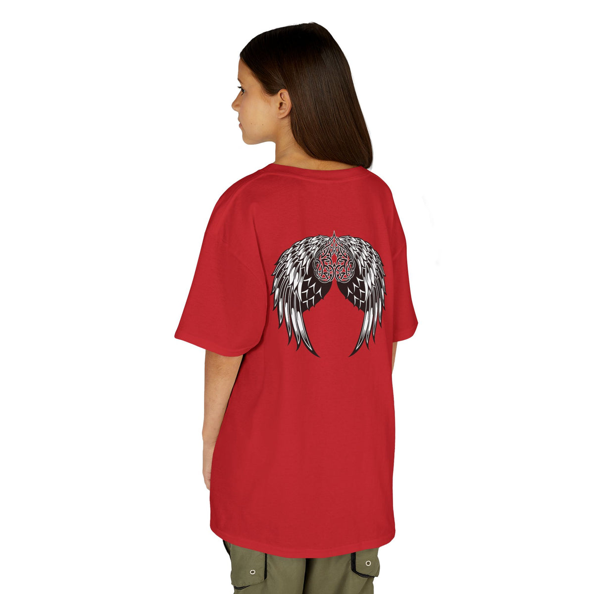 Kids Celtic Heart with Angel Wings Tee