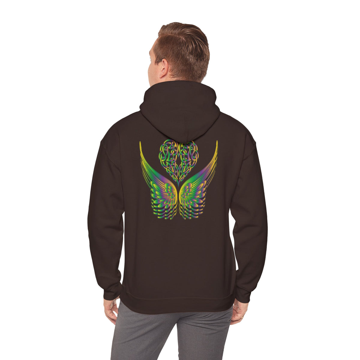 Ethereal Heart and Wings Hoodie - Heavy Blend™