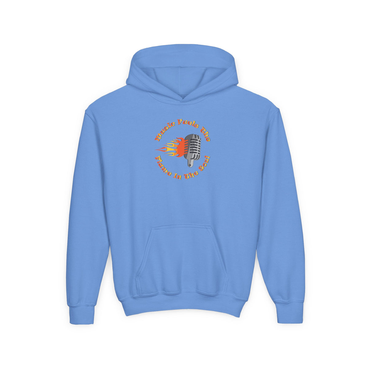 Youth Music-Themed Hoodie - 'Music Fuels The Flame in The Soul'
