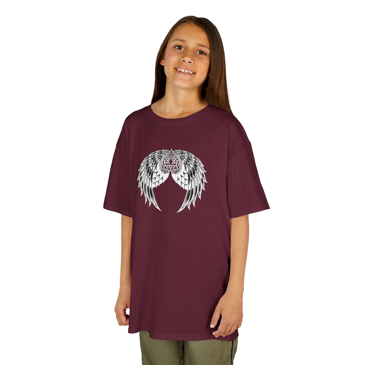 Kids Celtic Heart with Angel Wings Tee