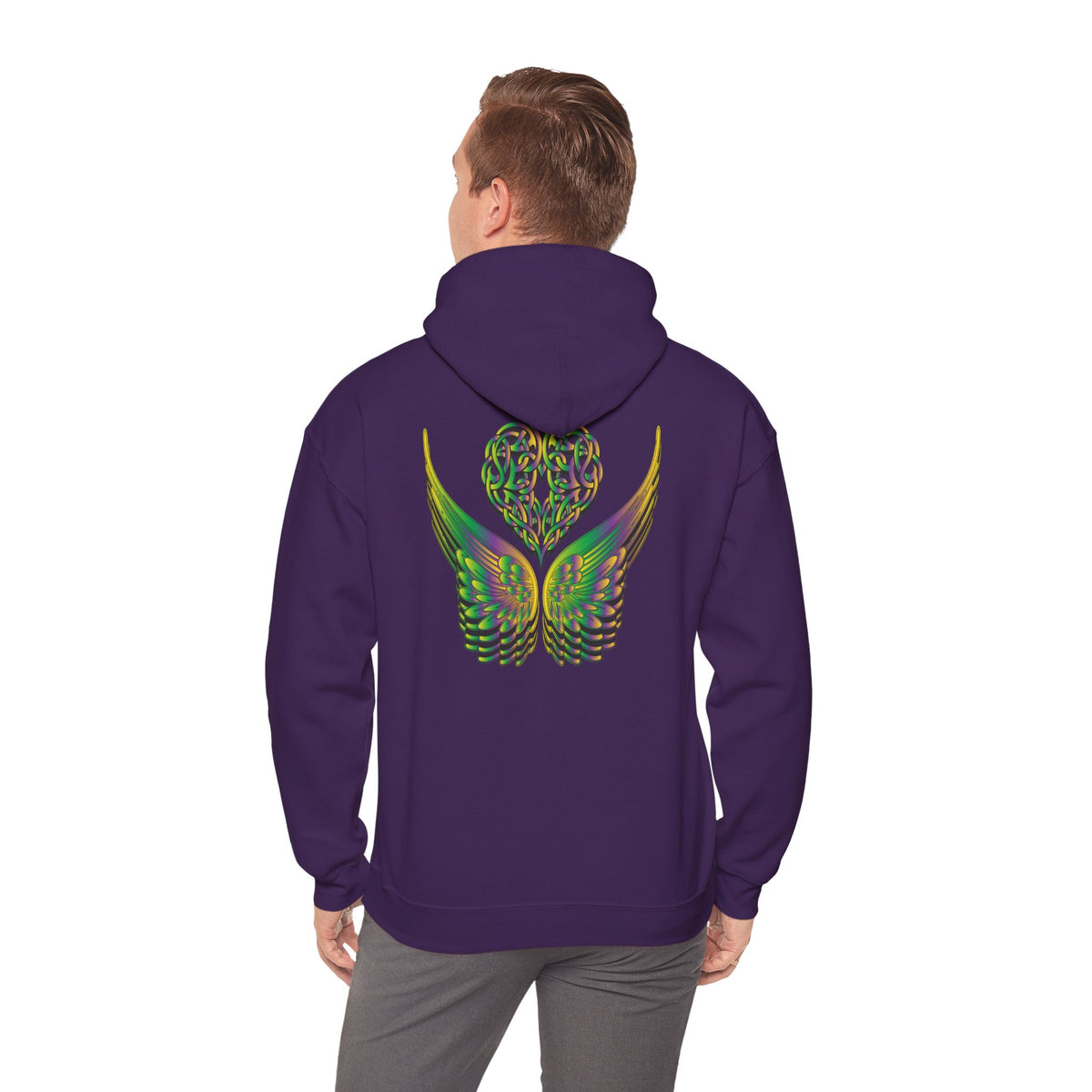 Ethereal Heart and Wings Hoodie - Heavy Blend™