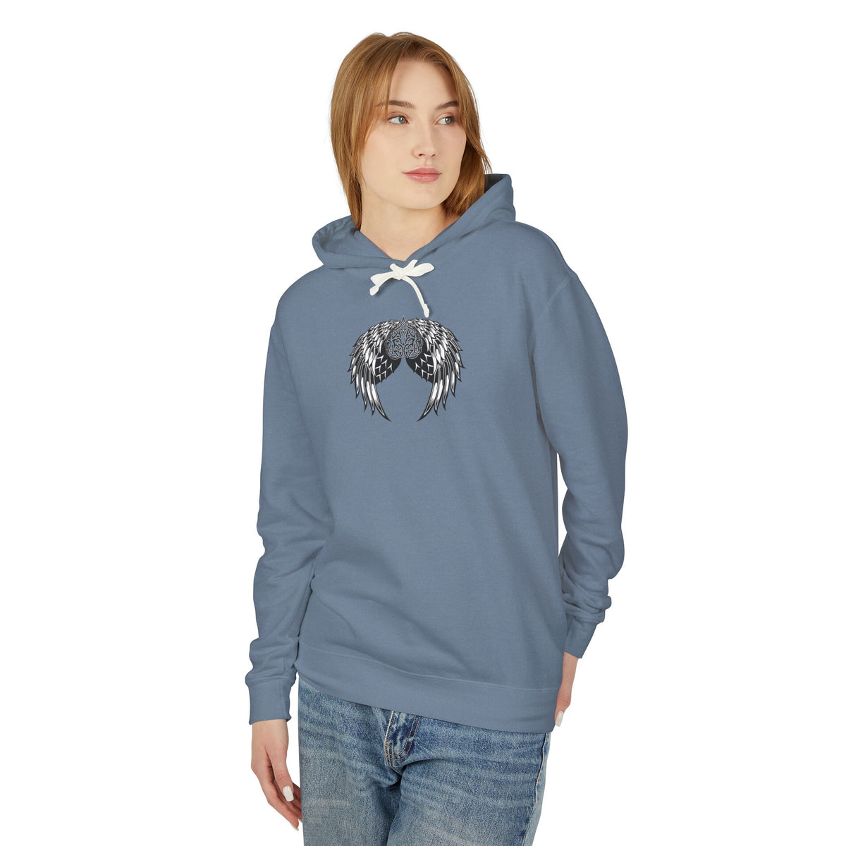 Celtic Heart and Angel Wings Hoodie - Lightweight™