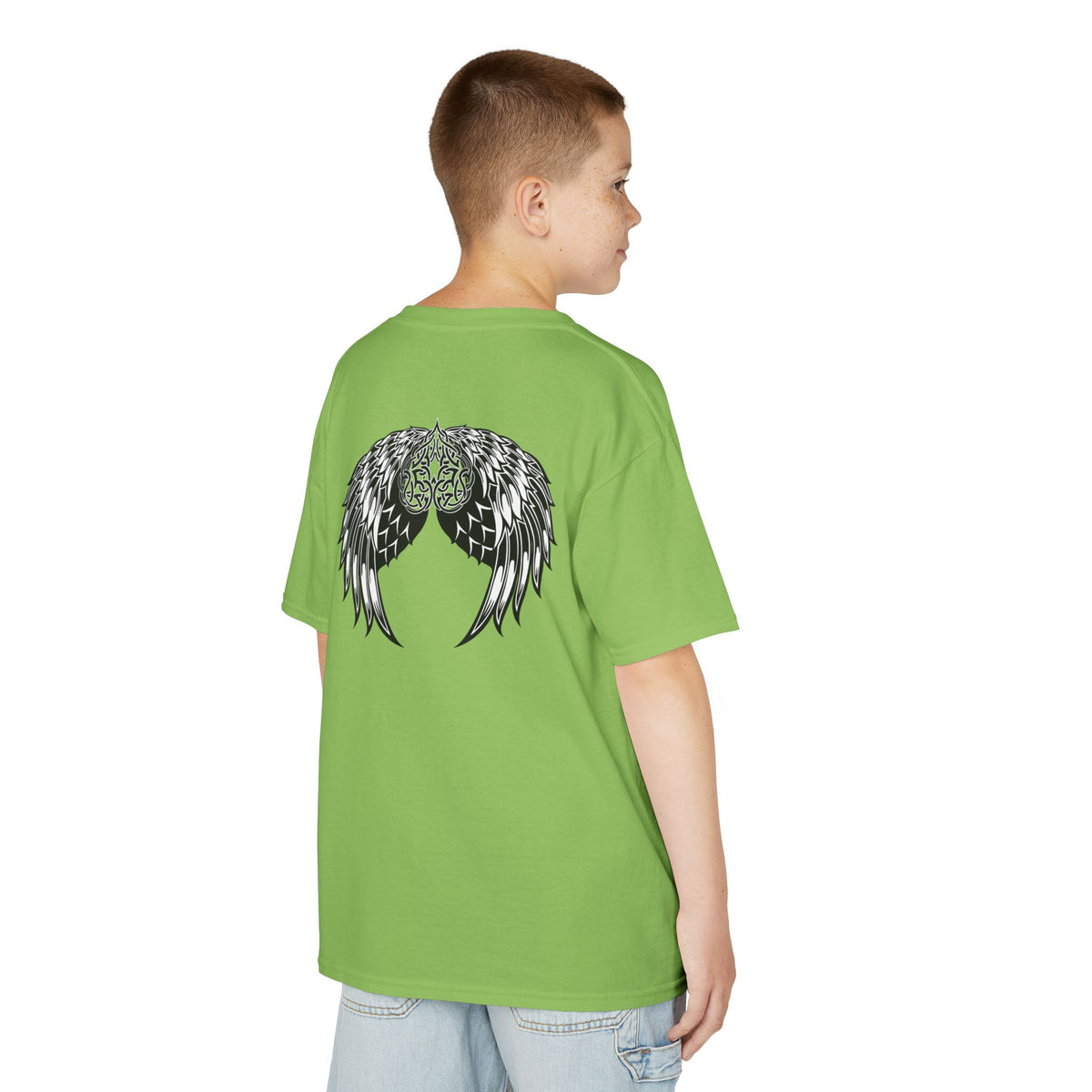 Kids Celtic Heart with Angel Wings Tee
