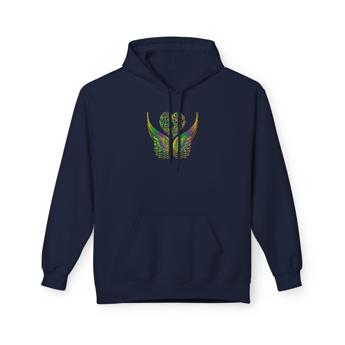 Ethereal Heart & Wings Design - Unisex Softstyle Fleece for All Occasions