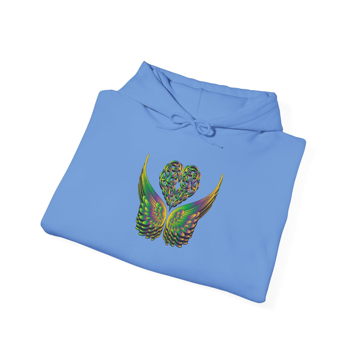Ethereal Heart and Wings Hoodie for Nature Lovers - Heavy Blend™