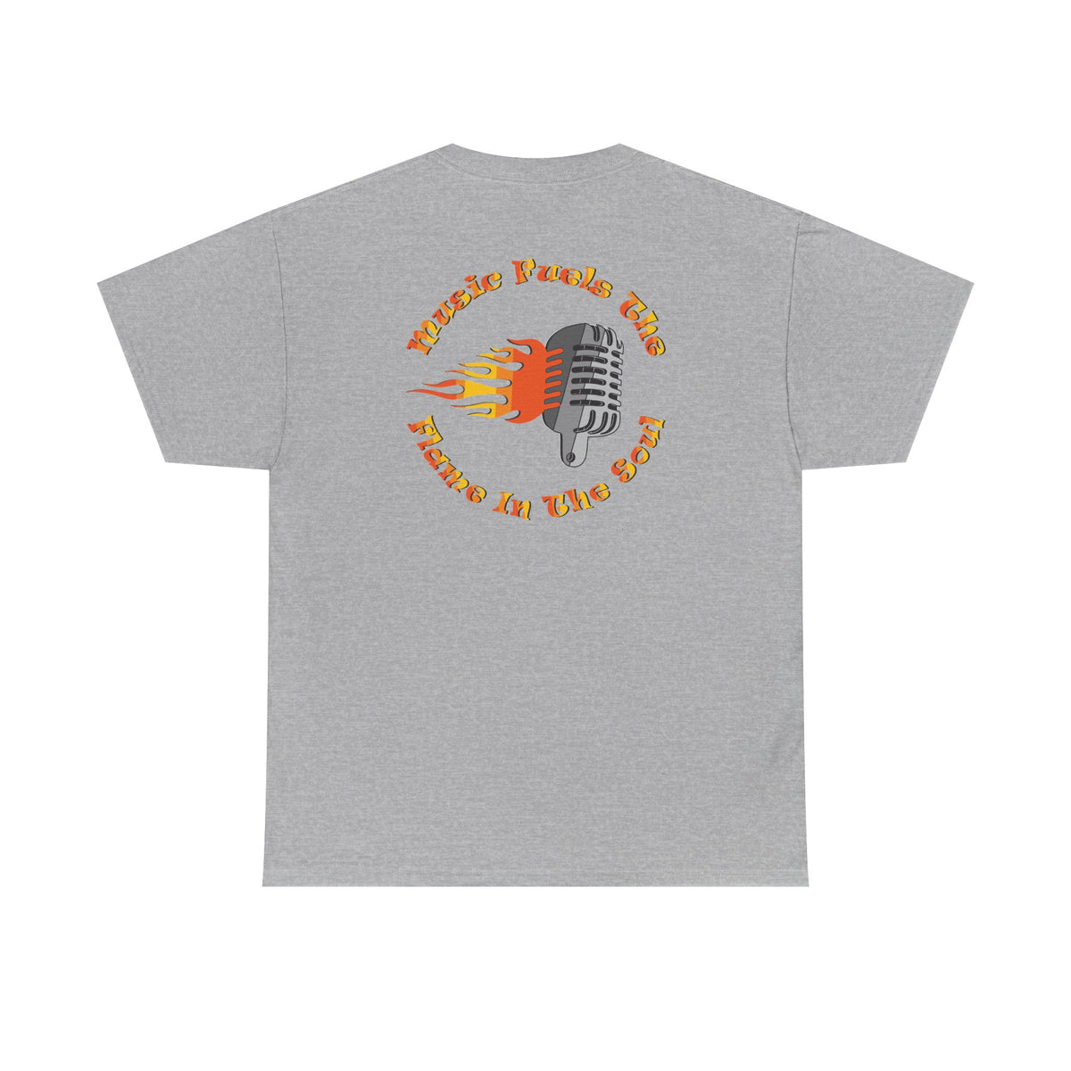 Music Fuels the Flame Graphic Tee - Perfect for Music Lovers and Concert Goers