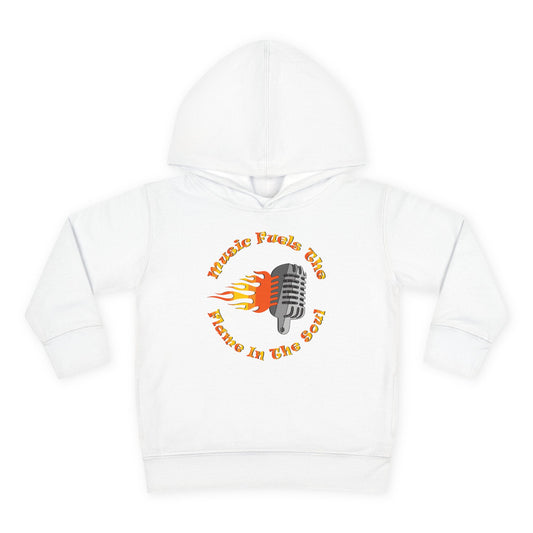 Toddler Retro Microphone Flame Graphic Tee Perfect for Young Musicians