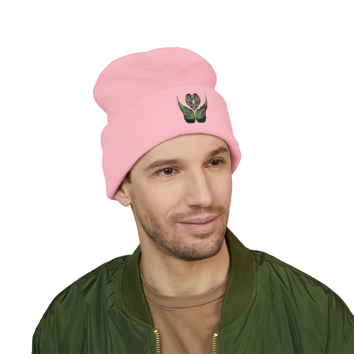 Ethereal Heart and Wings Beanie