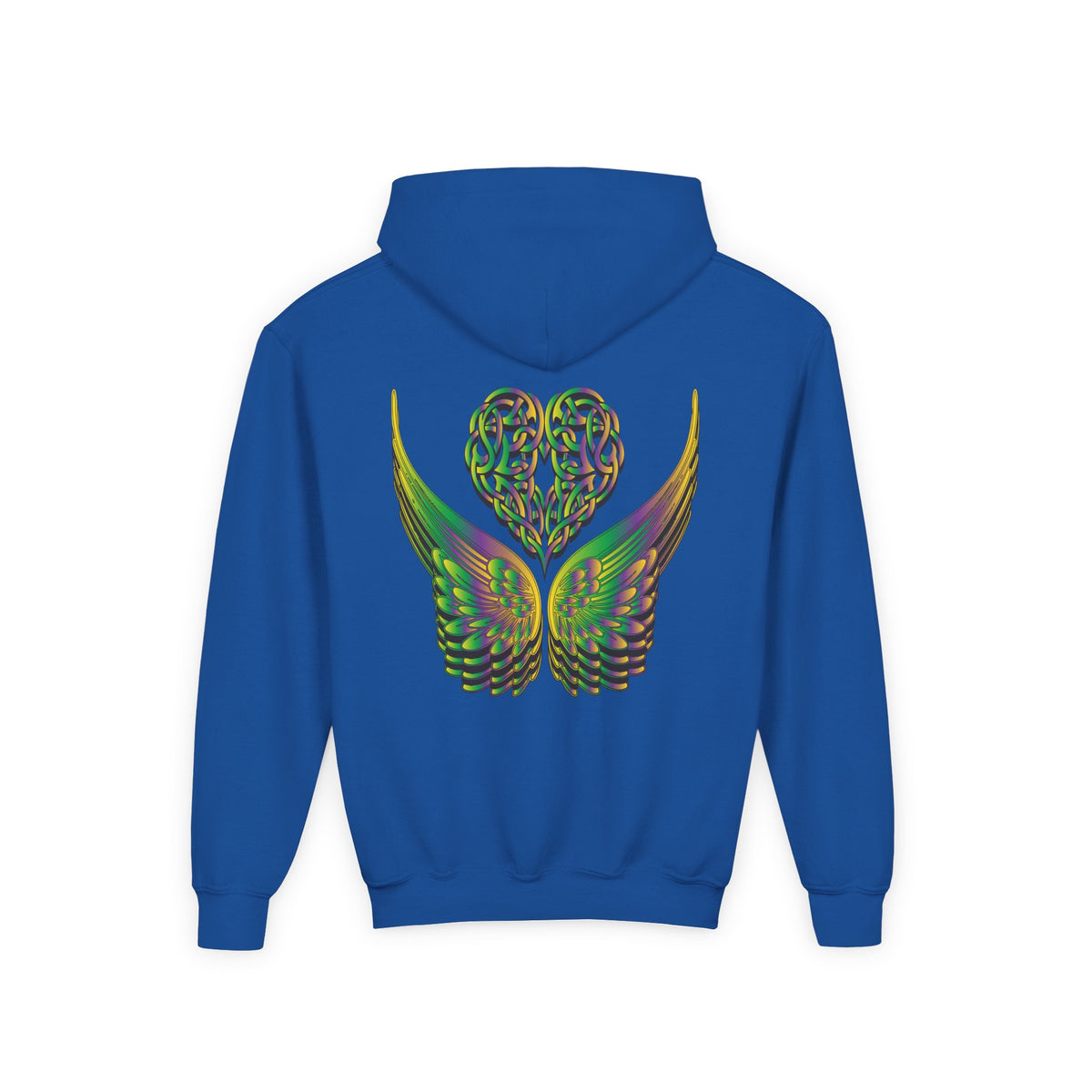 Youth Ethereal Heart and Wings Hoodie - Perfect for Nature Lovers