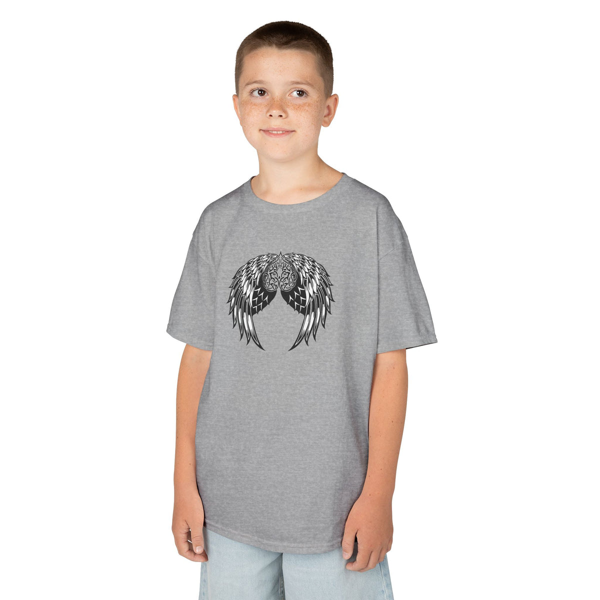 Kids Celtic Heart with Angel Wings Tee