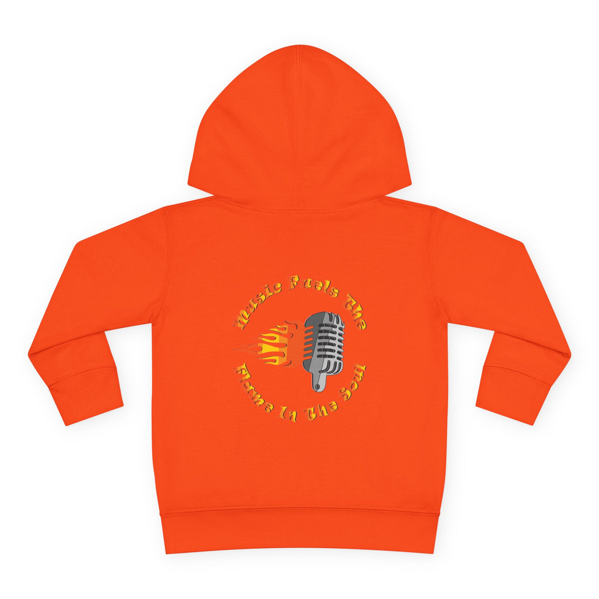 Toddler Retro Microphone Flame Graphic Tee Perfect for Young Musicians