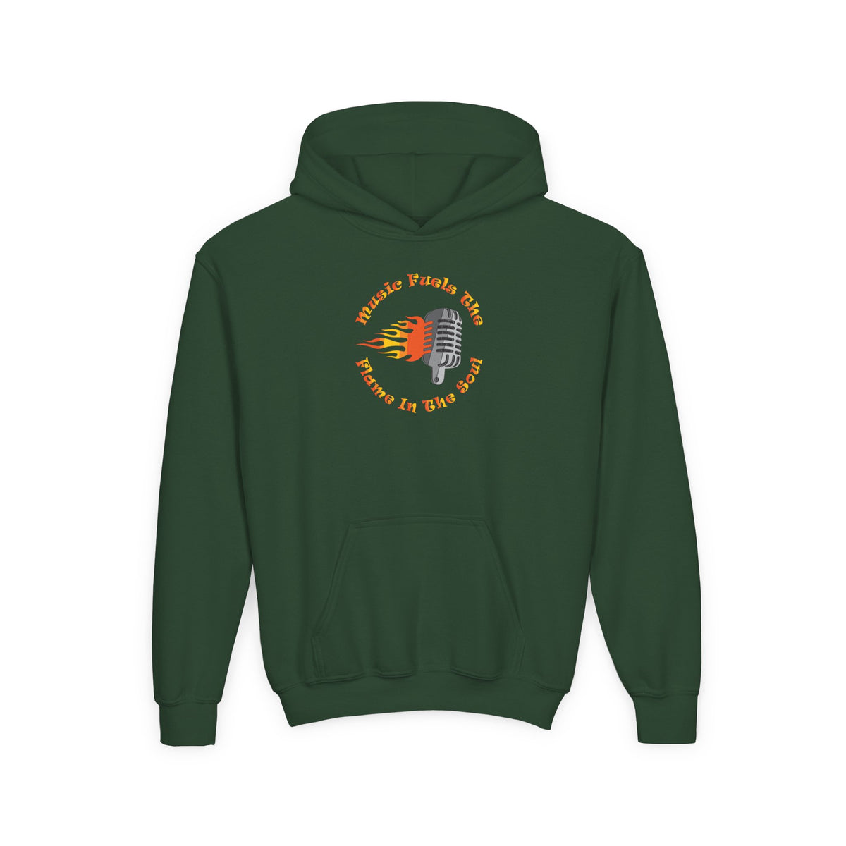 Youth Music-Themed Hoodie - 'Music Fuels The Flame in The Soul'