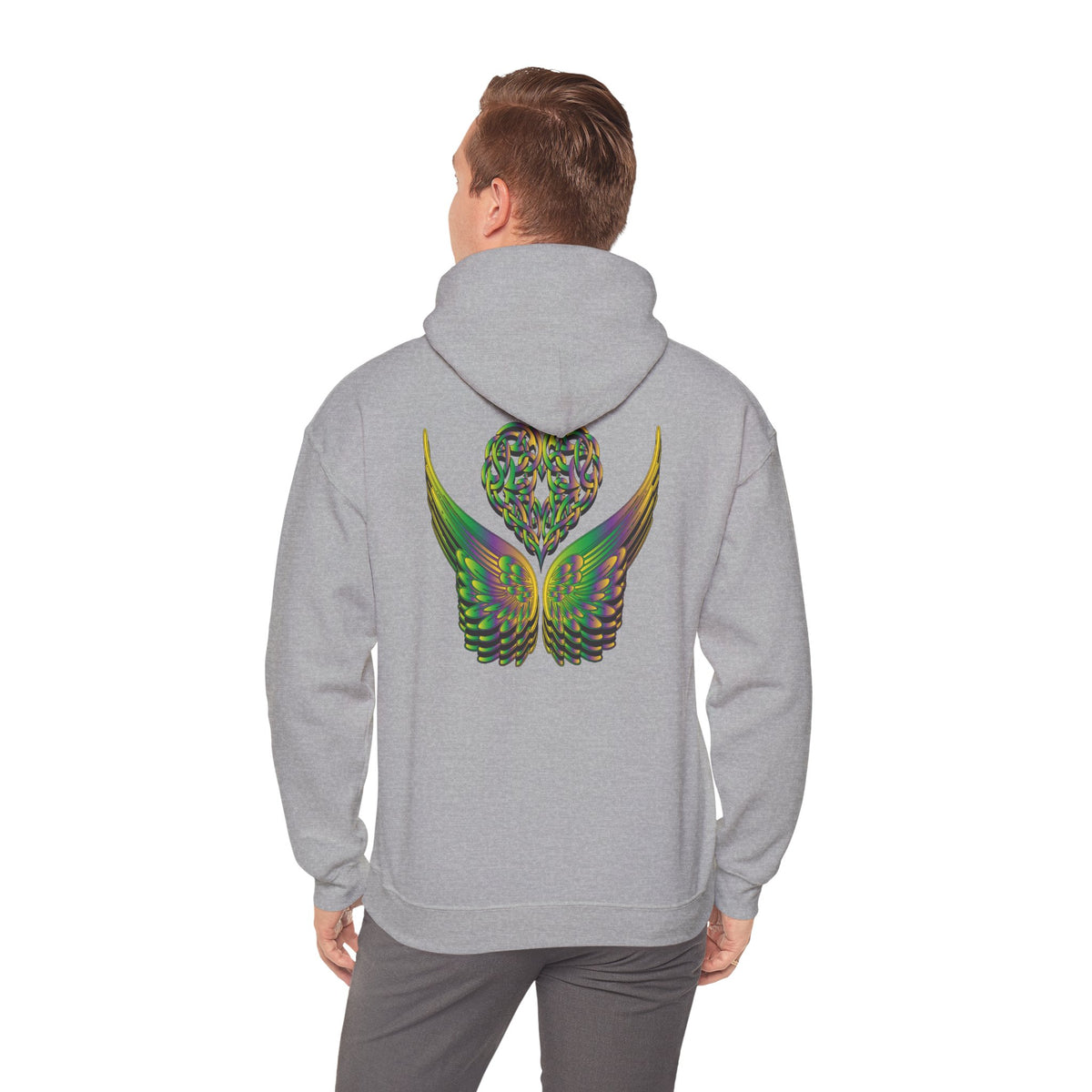 Ethereal Heart and Wings Hoodie - Heavy Blend™