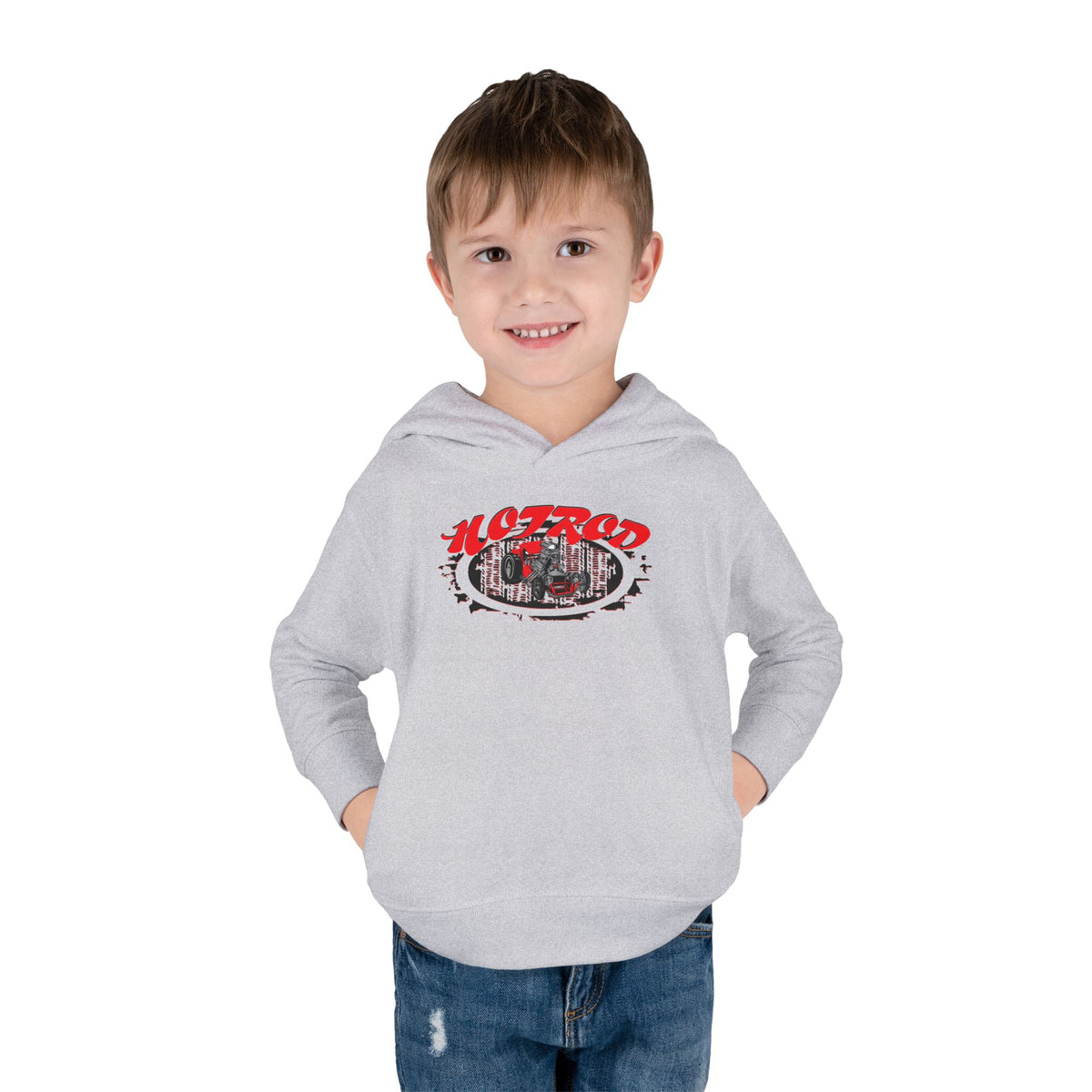 Toddler Retro Hotrod Graphic Hoodie for Young Motorheads