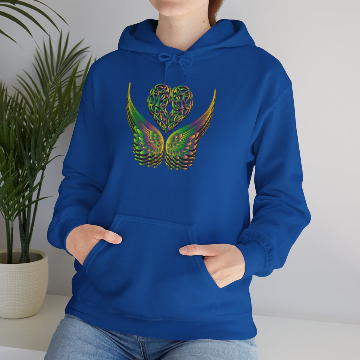 Ethereal Heart and Wings Hoodie - Heavy Blend™