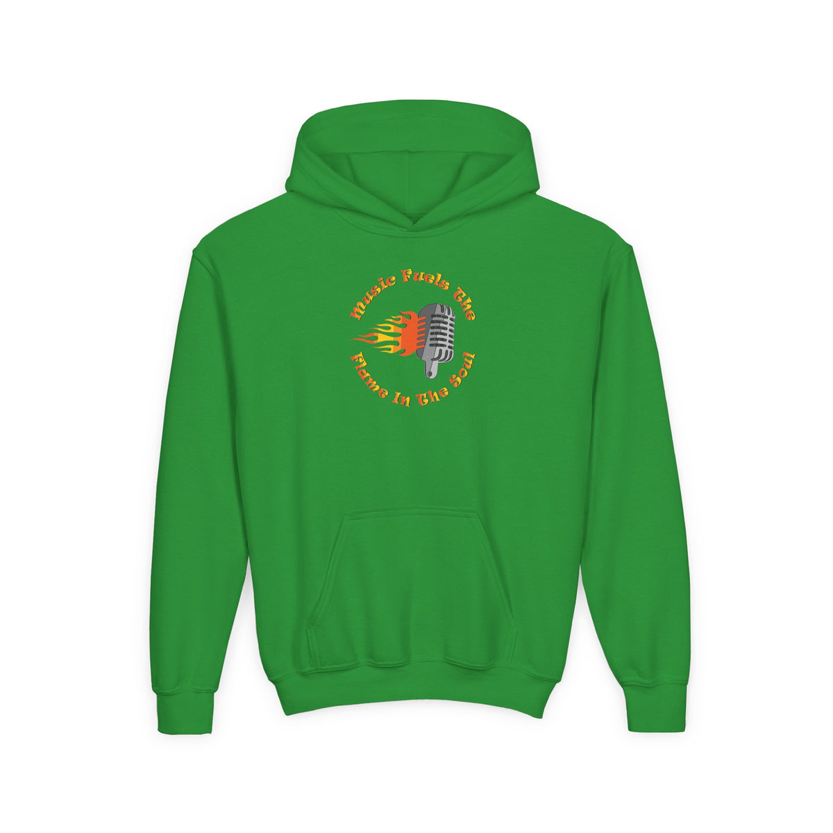 Youth Music-Themed Hoodie - 'Music Fuels The Flame in The Soul'